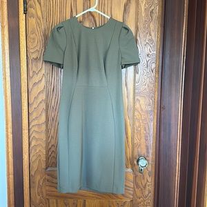 Olive Green Calvin Klein Business Dress